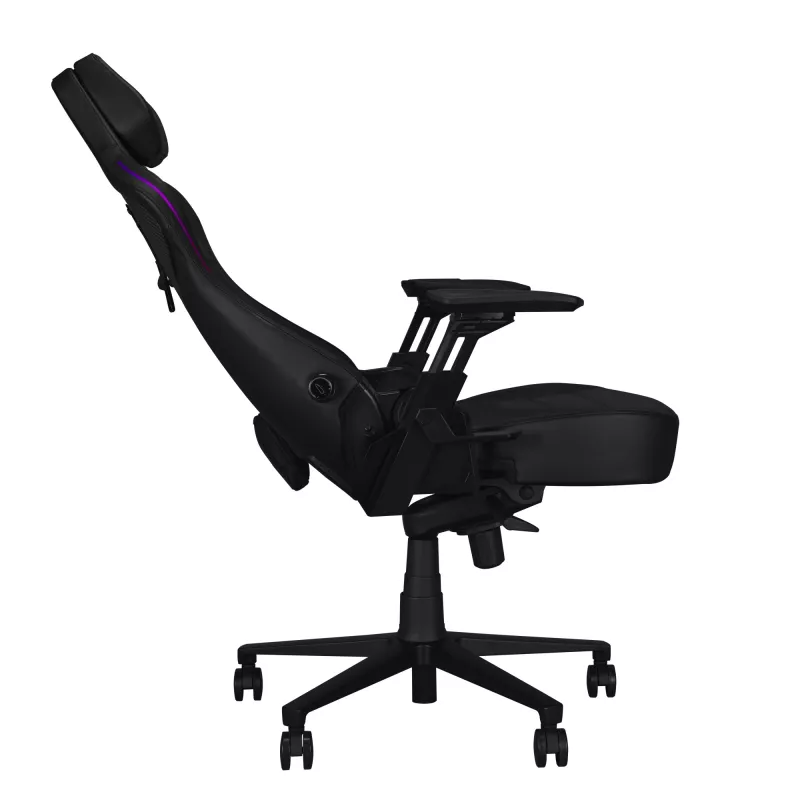 Universal-Gaming-Stuhl ASUS ROG Courser — gepolsterte Sitzfläche, max. Gewicht 136 kg, Sitzfläche 670×700 mm, Mindesthöhe 140 cm, schwarz