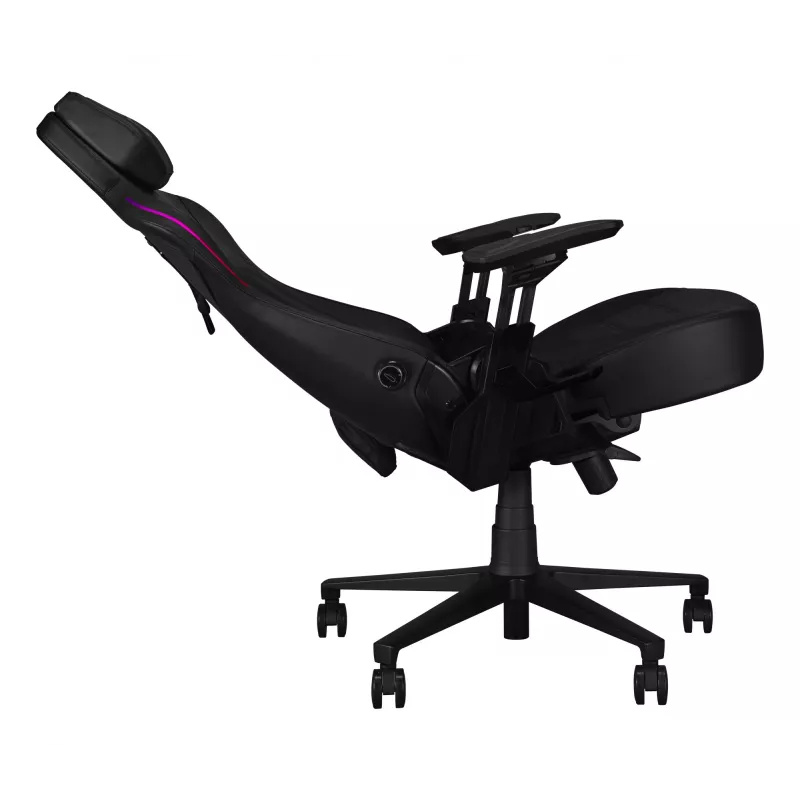Universal-Gaming-Stuhl ASUS ROG Courser — gepolsterte Sitzfläche, max. Gewicht 136 kg, Sitzfläche 670×700 mm, Mindesthöhe 140 cm, schwarz