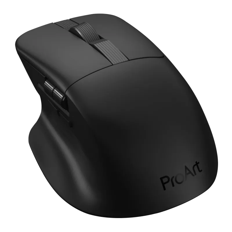 Maus ASUS ProArt MD301 — rechtshändig kabellos (RF, Bluetooth, USB-A), optisch 8000 DPI, 6 Tasten, schwarz
