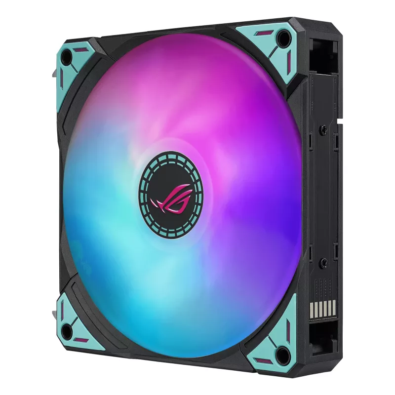 ASUS ROG RYUO IV 360 ARGB Hatsune Miku Edition Prozessor All-in-One-Flüssigkeitskühler 12 cm Schwarz, Türkis
