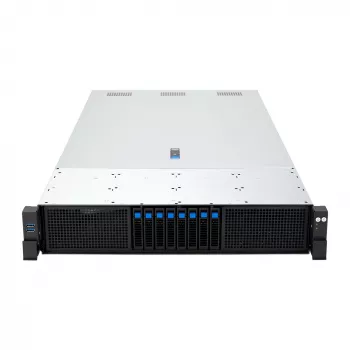 ASUS RS720A-E13-RS8U Socket SP5 Rack (2U) Schwarz, Silber
