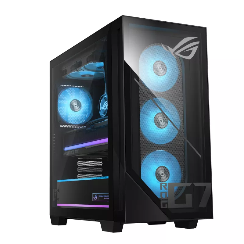 ASUS ROG G700 G700TF-7265KF223W Intel Core Ultra 7 265KF 32 GB DDR5-SDRAM 1 TB SSD NVIDIA GeForce RTX 5070 Windows 11 Home Tower PC Schwarz