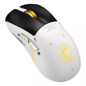 Gaming-Maus ASUS ROG Keris II Origin-KJP, rechtshändig, optisch 42.000 DPI, RF Wireless + Bluetooth + USB-A, 6 Tasten, mehrfarbig