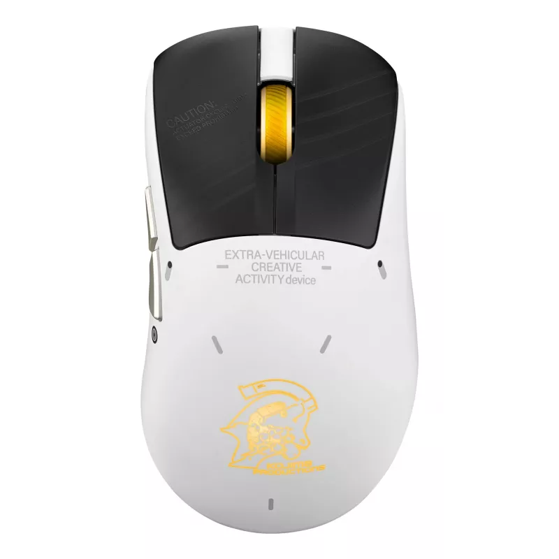 Gaming-Maus ASUS ROG Keris II Origin-KJP, rechtshändig, optisch 42.000 DPI, RF Wireless + Bluetooth + USB-A, 6 Tasten, mehrfarbig