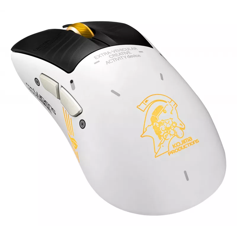 Gaming-Maus ASUS ROG Keris II Origin-KJP, rechtshändig, optisch 42.000 DPI, RF Wireless + Bluetooth + USB-A, 6 Tasten, mehrfarbig