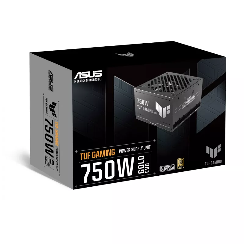 Netzteil ASUS TUF Gaming 750G EVO — 750 W, ATX, 80 PLUS Gold, 20+4‑polig, schwarz