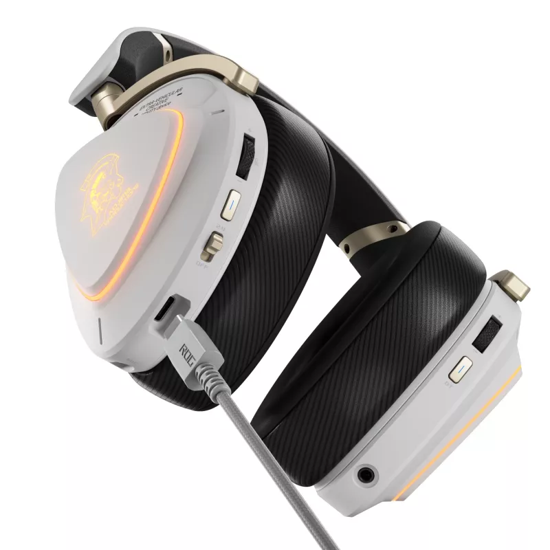 Headset ASUS ROG Delta II-KJP — Ohraufliegend, Kabelgebunden & Kabellos (Bluetooth), 20–20000 Hz, 325 g, Schwarz/Weiß