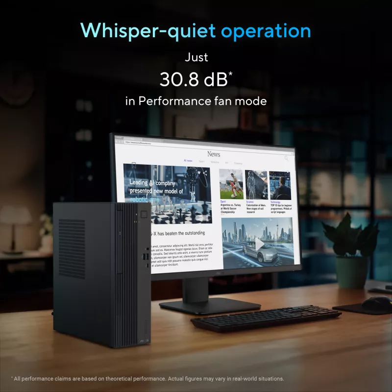 Desktop PC ASUS ExpertCenter P500 SFF P500SV-05210H009X — Intel Core 5 210H, 16 GB DDR5, 512 GB SSD, Windows 11 Pro, Grau