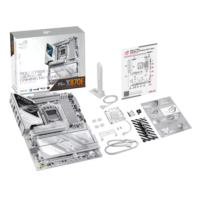 Motherboard ASUS ROG STRIX X870E-A GAMING WIFI7 NEO — AMD X870E, Sockel AM5, ATX, DDR5, 4 DIMM, 256 GB