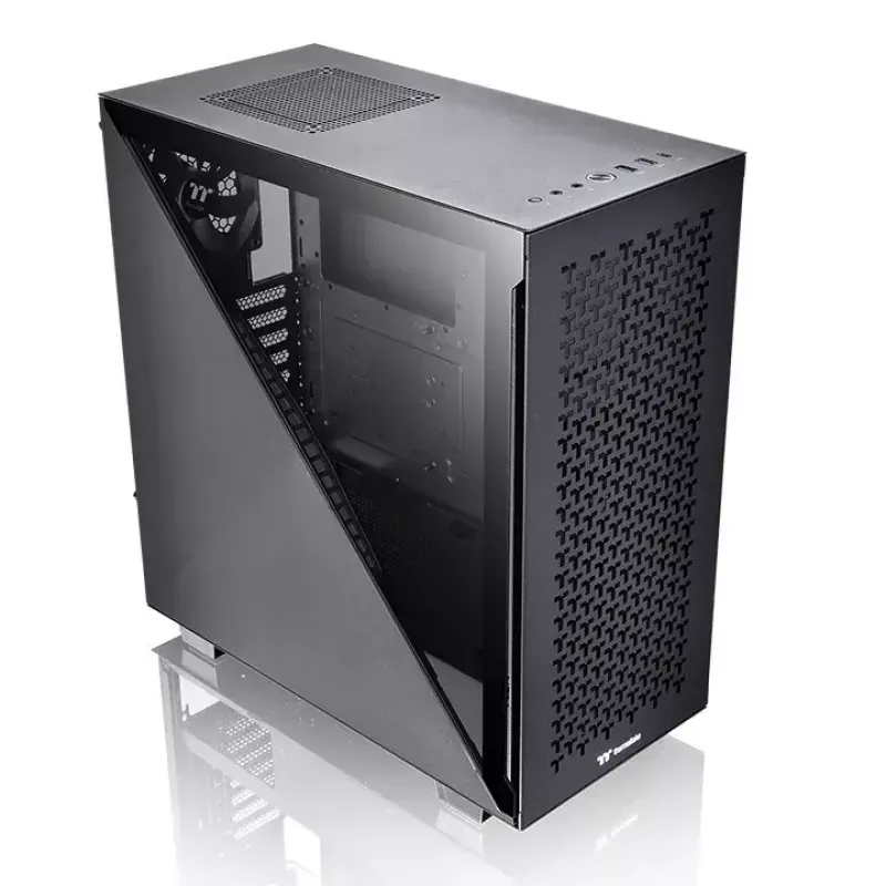 PC-Gehäuse Thermaltake Divider 300 TG Air Midi Tower Schwarz