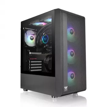 PC-Gehäuse Thermaltake S200 TG ARGB Midi Tower Schwarz