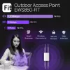 Wireless Access Point EnGenius Fit6 2×2 Outdoor — Dual-Band 2,4/5 GHz, 1774 Mbit/s, PoE, 2,5GbE LAN, 4 Antennen, weiß