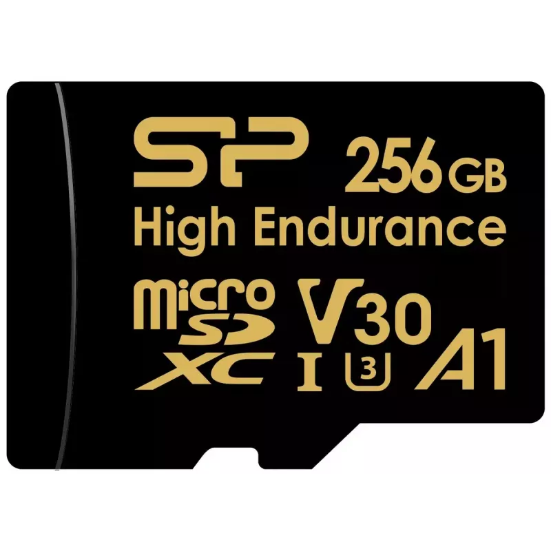 MicroSDXC-Karte Silicon Power SP256GBSTXDV3V1HSP 256 GB Class 10 High Endurance, 3,6 V, 0–70°C
