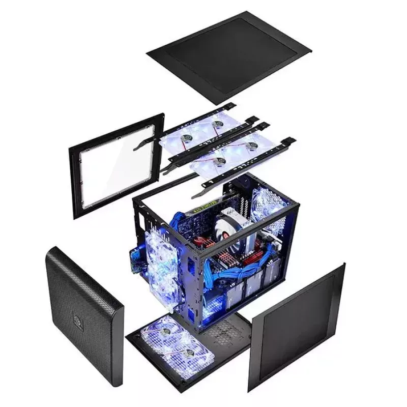 PC-Gehäuse Thermaltake Core V21 Cube Schwarz