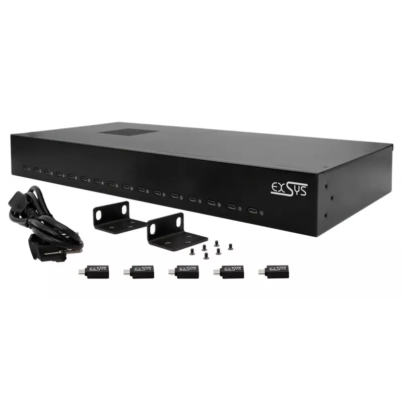 Ladegerät für Mobilgeräte EXSYS EX-11016 Universal Schwarz AC Schnellladung