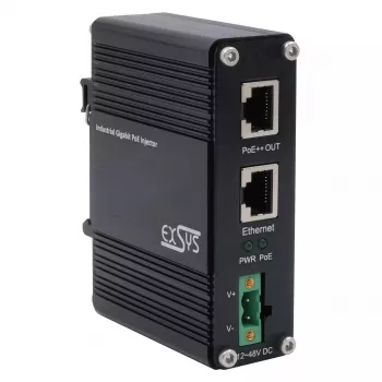 EXSYS PoE++ Gigabit Injector 90W -40°C bis +80°C