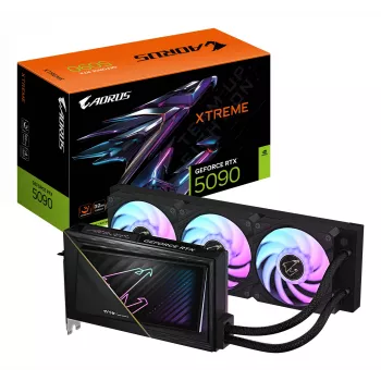 GIGABYTE AORUS GeForce RTX 5090 XTREME WATERFORCE 32G Grafikkarte - 32GB GDDR7, 512bit, PCI-E 5.0, 2655MHz Kern-Takt, 3 x DP 2.1a, 1 x HDMI 2.1b, NVIDIA DLSS 4, GV-N5090AORUSX W-32GD