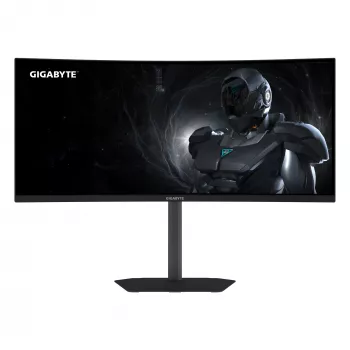 GIGABYTE GS34WQCA 34 Zoll WQHD Curved Gaming-Monitor – 3440 x 1440, 1500R, 120 Hz, 1 ms, 300 cd/m², FreeSync Premium, HDR Ready, HDMI 2.0, DisplayPort 1.4