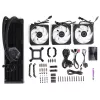 Flüssigkeitskühlungsset Cooler Master MasterLiquid 360 ATMOS 12 cm Schwarz