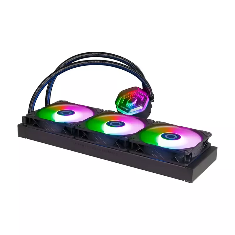 Flüssigkeitskühlungsset Cooler Master MasterLiquid 360 ATMOS 12 cm Schwarz