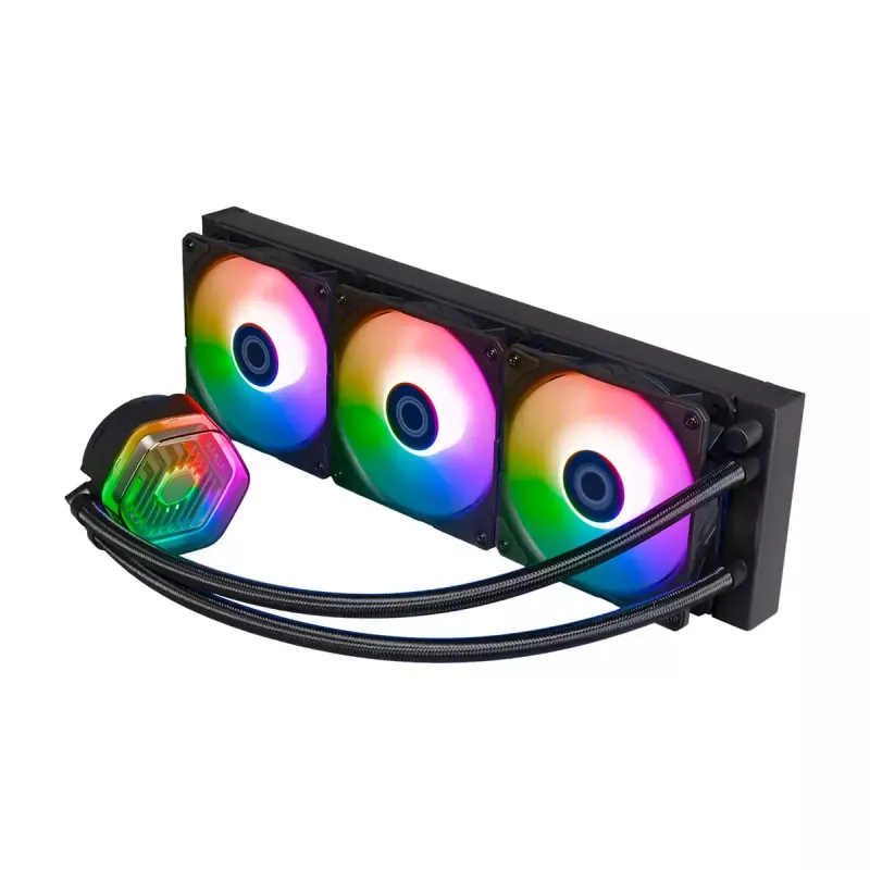 Flüssigkeitskühlungsset Cooler Master MasterLiquid 360 ATMOS 12 cm Schwarz