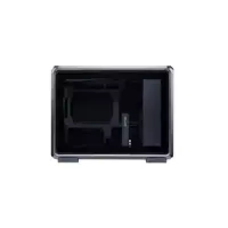Computer-Gehäuse Cooler Master MasterFrame 400 Mesh Schwarz mATX mit transparenter Seitenwand und 1x 120mm ARGB-Lüfter