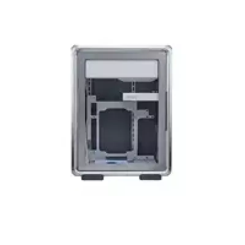 Computergehäuse Cooler Master MasterFrame 400 Mesh Silber, mATX, transparentes Seitenteil, 1x 120 mm ARGB-Lüfter
