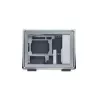 Computergehäuse Cooler Master MasterFrame 400 Mesh Silber, mATX, transparentes Seitenteil, 1x 120 mm ARGB-Lüfter