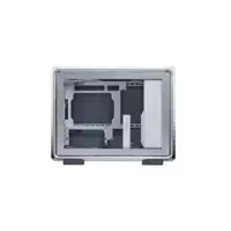 Computergehäuse Cooler Master MasterFrame 400 Mesh Silber, mATX, transparentes Seitenteil, 1x 120 mm ARGB-Lüfter
