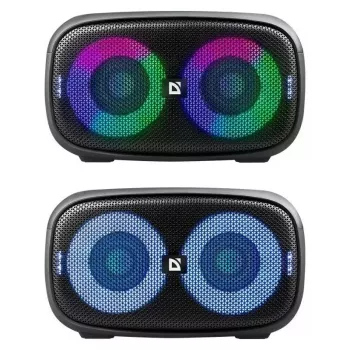 Defender Q5 Stereo Tragbarer Bluetooth-Lautsprecher, 20W, LED-Beleuchtung, UKW-Radio, TWS