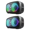 Defender Q5 Stereo Tragbarer Bluetooth-Lautsprecher, 20W, LED-Beleuchtung, UKW-Radio, TWS