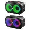 Defender Q5 Stereo Tragbarer Bluetooth-Lautsprecher, 20W, LED-Beleuchtung, UKW-Radio, TWS