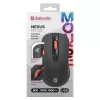 Kabellose optische RF Silent Maus DEFENDER Nexus MS-195 — 1600 DPI, 2,4 GHz, Nano-USB, beidhändig, 2×AAA, Schwarz