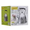 Wasserkocher Maestro MR-1305 — Edelstahl-Herdkocher, 3,0 L, induktionsgeeignet, Flöte, Klappdeckel