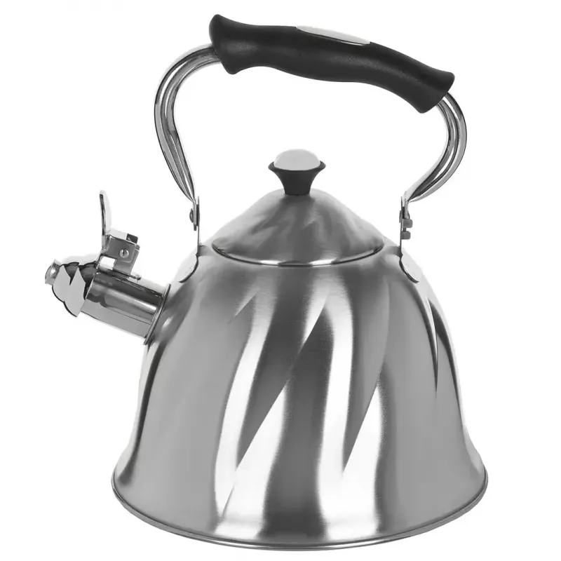 Wasserkocher Maestro MR-1305 — Edelstahl-Herdkocher, 3,0 L, induktionsgeeignet, Flöte, Klappdeckel