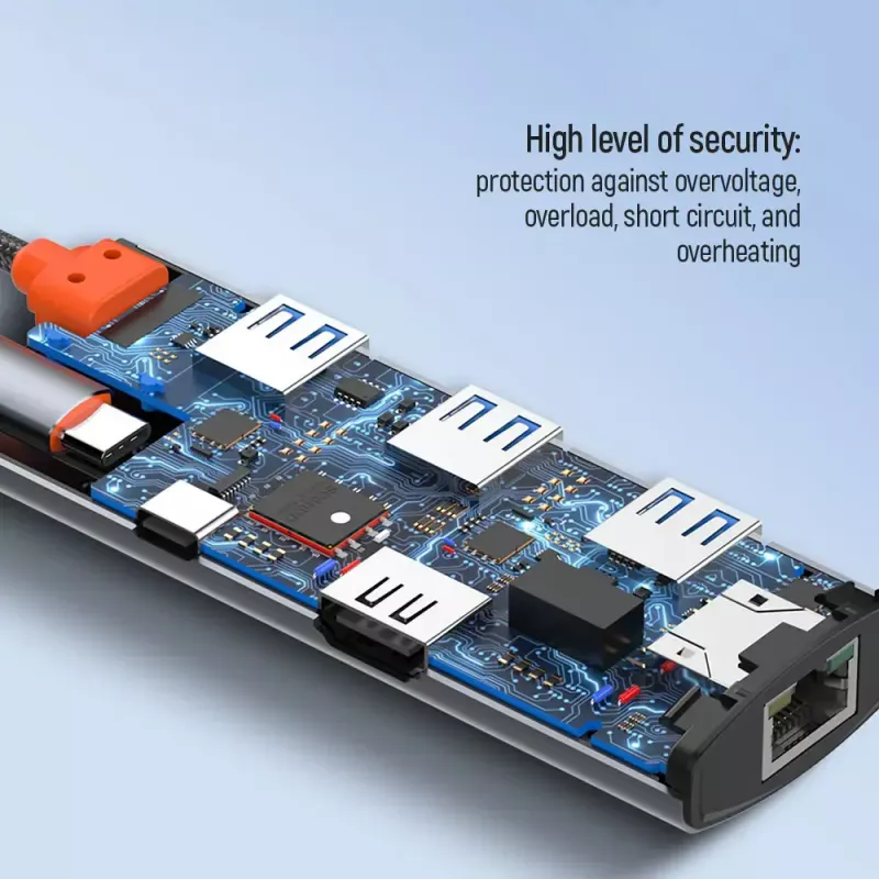 Dockingstation ColorWay CW-HUB02 6-in-1 100W — Multiport-Hub mit Stromversorgung
