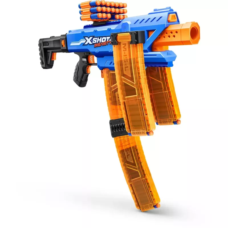 Spielzeug-Pfeilblaster Zuru XSHOT Insanity Clip Mania mit 72 Schaumstoffpfeilen