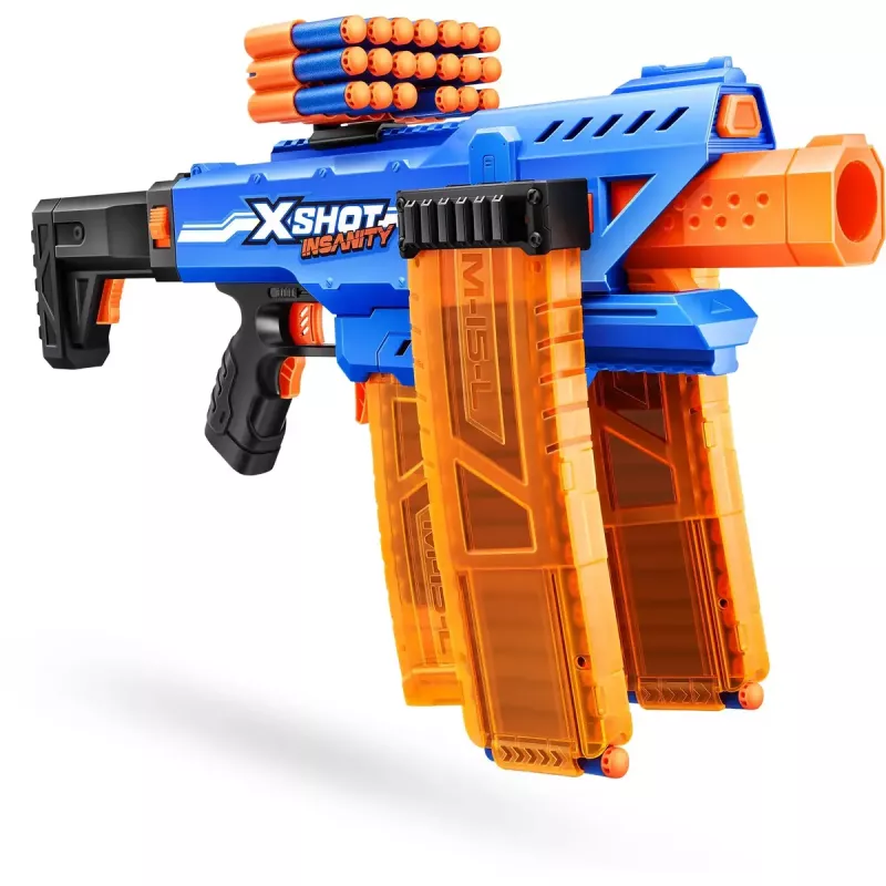 Spielzeug-Pfeilblaster Zuru XSHOT Insanity Clip Mania mit 72 Schaumstoffpfeilen