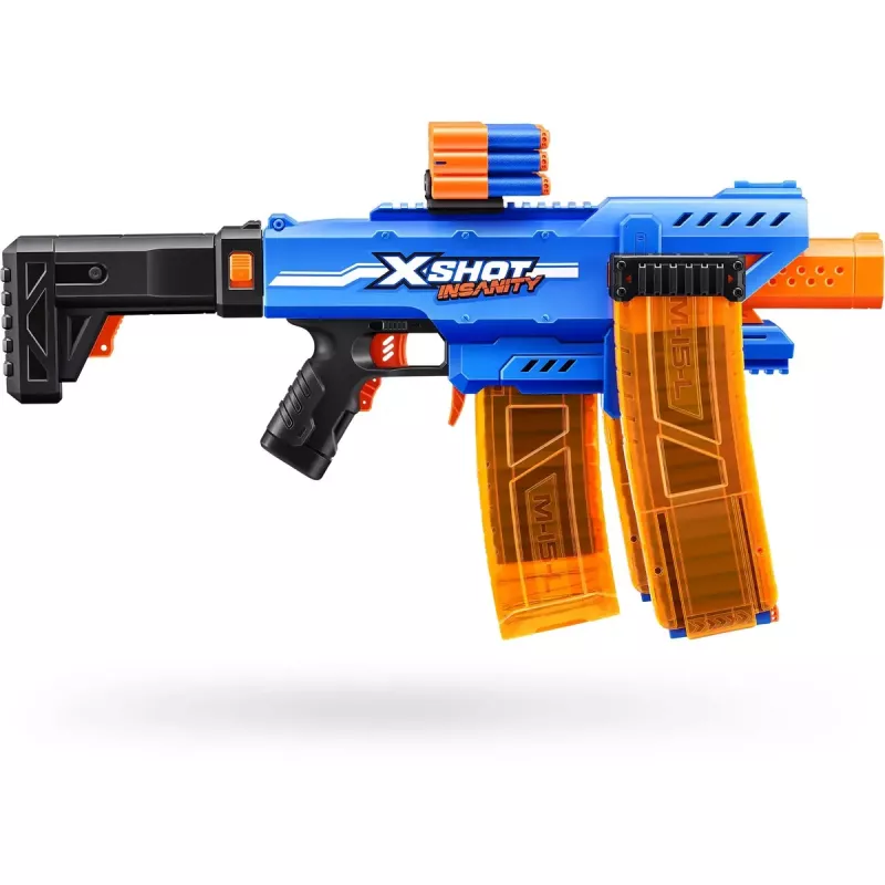 Spielzeug-Pfeilblaster Zuru XSHOT Insanity Clip Mania mit 72 Schaumstoffpfeilen