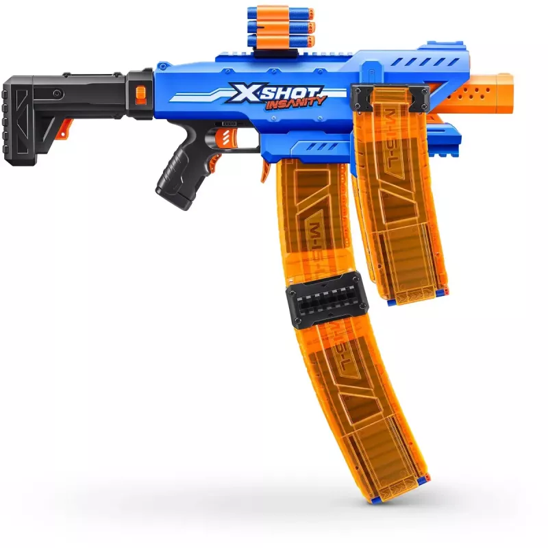Spielzeug-Pfeilblaster Zuru XSHOT Insanity Clip Mania mit 72 Schaumstoffpfeilen
