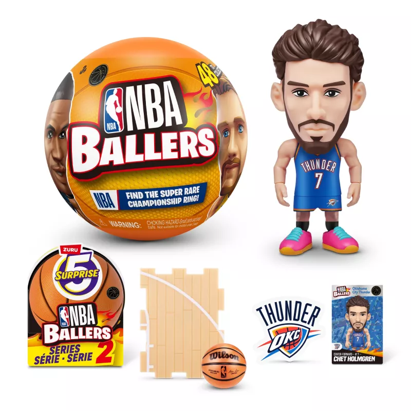 5 Surprise NBA Ballers Serie 2, 3 Jahre, Mehrfarbig