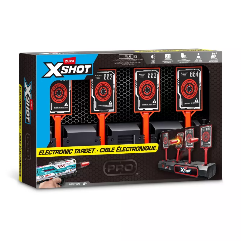 ZURU XSHOT Elektronisches Ziel, Zielscheibe, 8 Jahre, AA, Schwarz