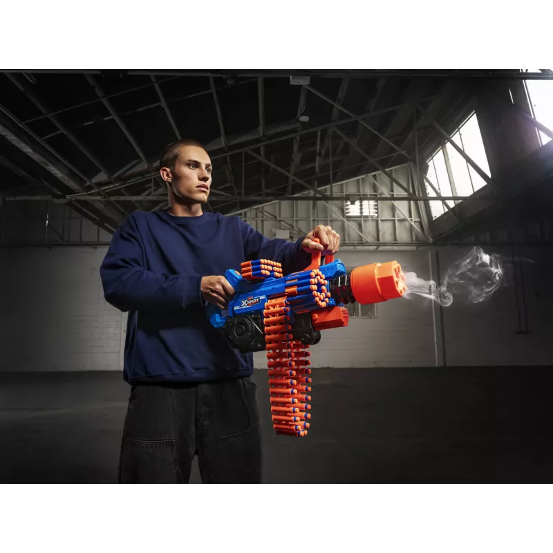 Toy dart blaster Zuru XSHOT Insanity — Smoke N Barrel, includes 72 foam darts