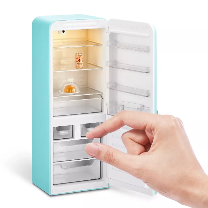 Spielset Zuru Mini Brands Mini Minis Fill the Fridge Playset — sammelbare Miniatur-Lebensmittel-Kühlschrank-Zubehörteile