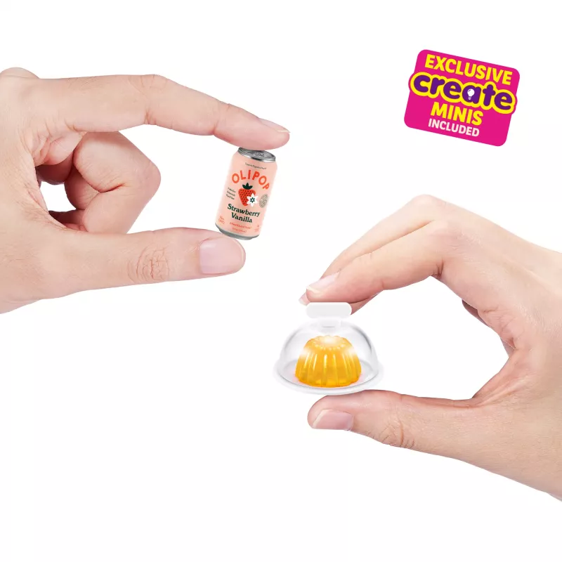 Spielset Zuru Mini Brands Mini Minis Fill the Fridge Playset — sammelbare Miniatur-Lebensmittel-Kühlschrank-Zubehörteile
