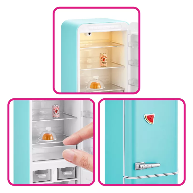 Spielset Zuru Mini Brands Mini Minis Fill the Fridge Playset — sammelbare Miniatur-Lebensmittel-Kühlschrank-Zubehörteile