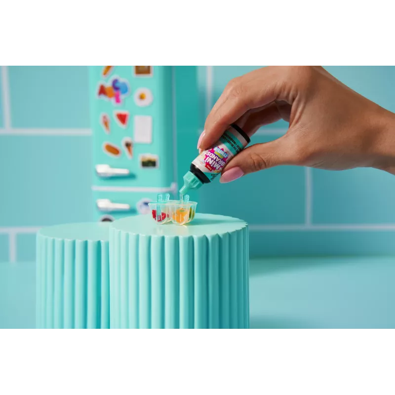 Spielset Zuru Mini Brands Mini Minis Fill the Fridge Playset — sammelbare Miniatur-Lebensmittel-Kühlschrank-Zubehörteile