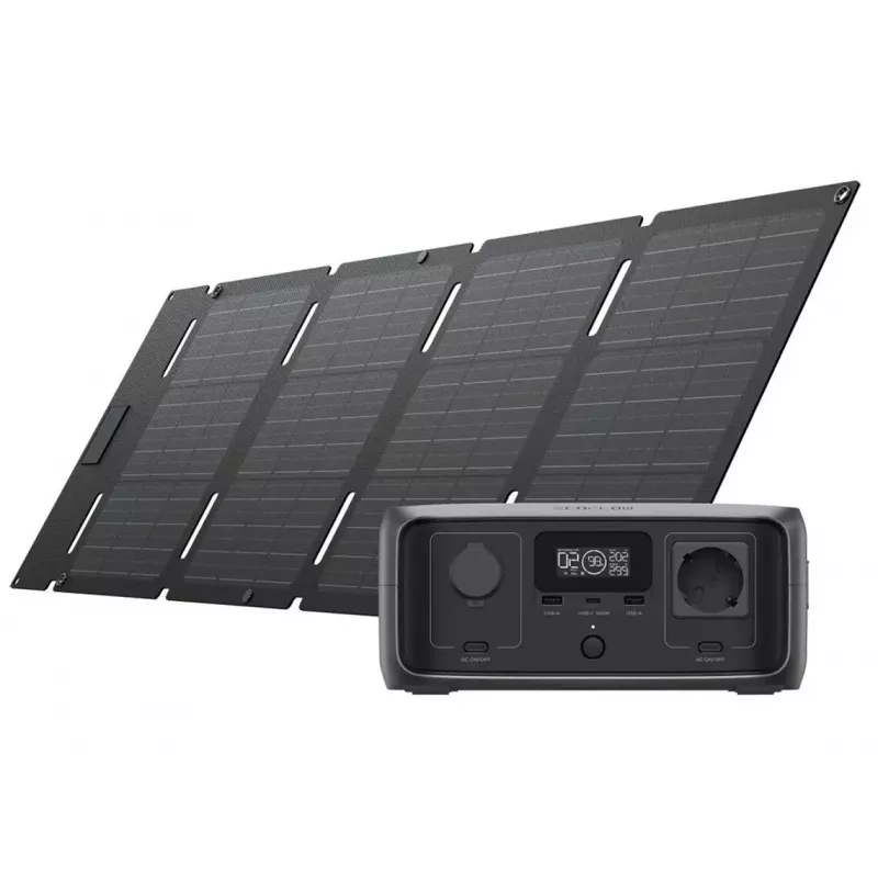 Tragbare Powerstation EcoFlow RIVER 3 USV + Solarpanel 45W TYPE-C, 245Wh