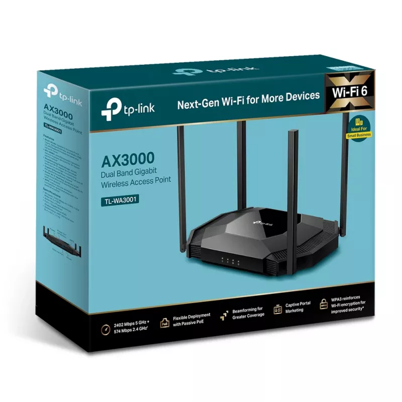 TP-Link TL-WA3001 WLAN Access Point 2402 Mbit/s Schwarz Power over Ethernet (PoE)