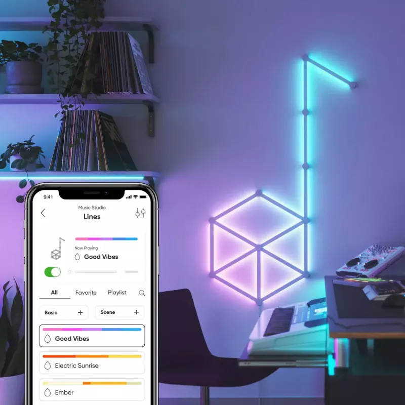 Nanoleaf Lines Starter Kit Other Weiß RGB IP20 15 Stück